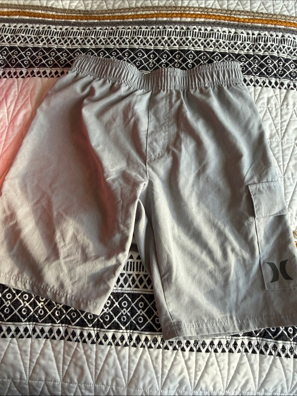 Hurley Boys Light Gray Cargo Shorts